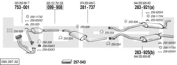 BOSAL 090.397.32 Exhaust System